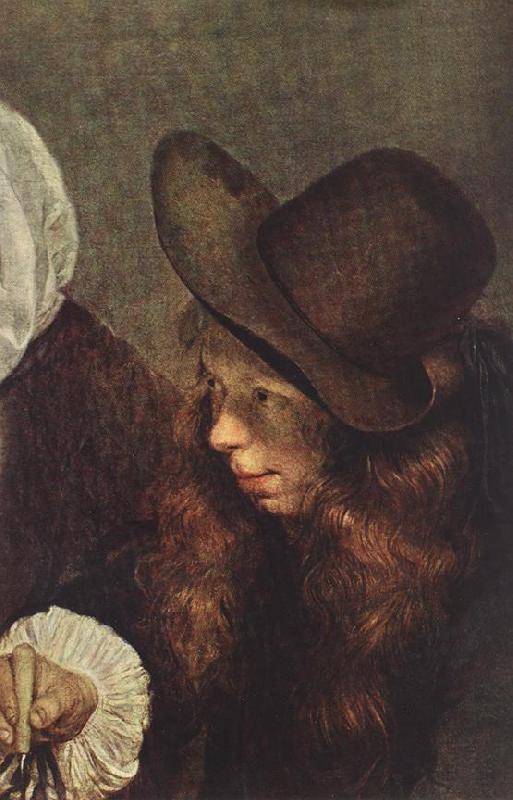 TERBORCH, Gerard The Glass of Lemonade (detail) t oil painting image